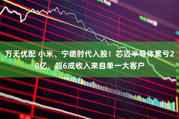 万无优配 小米、宁德时代入股！芯迈半导体累亏28亿，超6成收入来自单一大客户