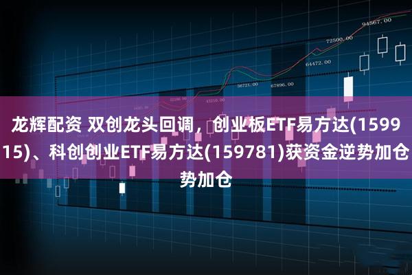 龙辉配资 双创龙头回调，创业板ETF易方达(159915)、科创创业ETF易方达(159781)获资金逆势加仓